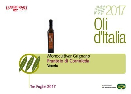 Tre foglie nella guida oli gambero rosso 2017